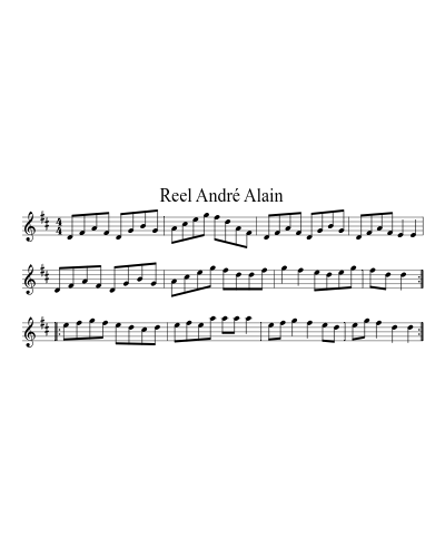 Reel AndrÃ© Alain