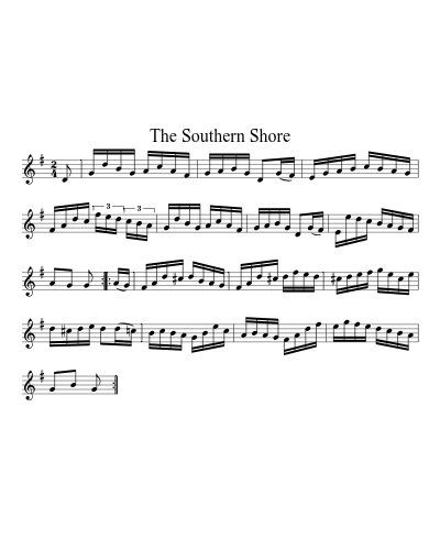 The Southern Shore sheet music preview