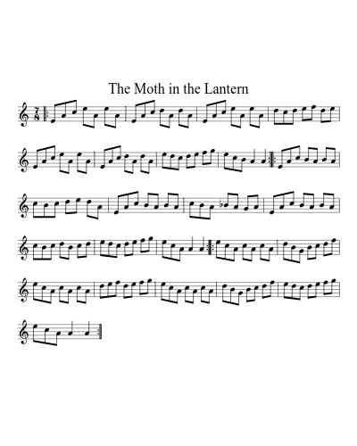 The Moth in the Lantern sheet music preview