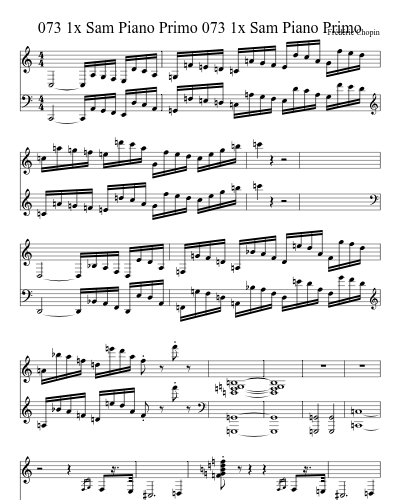 073 1x Sam Piano Primo 073 1x Sam Piano Primo