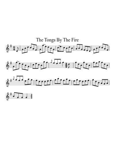 The Tongs By The Fire (Version 3) sheet music preview