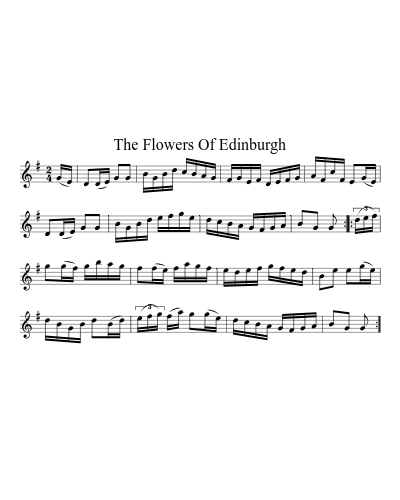 The Flowers of Edinburgh (Version 3) sheet music preview