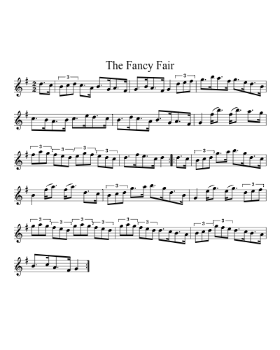 The Fancy Fair sheet music preview