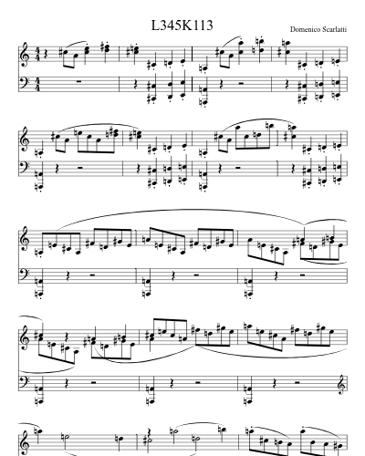 L345K113 sheet music preview
