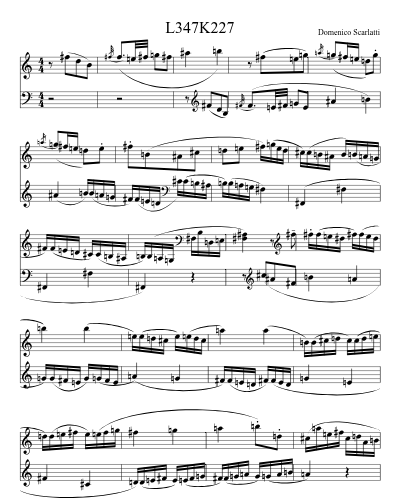 L347K227 sheet music preview