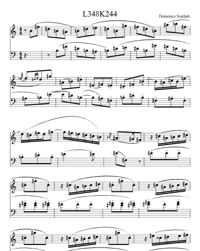 L348K244 sheet music preview