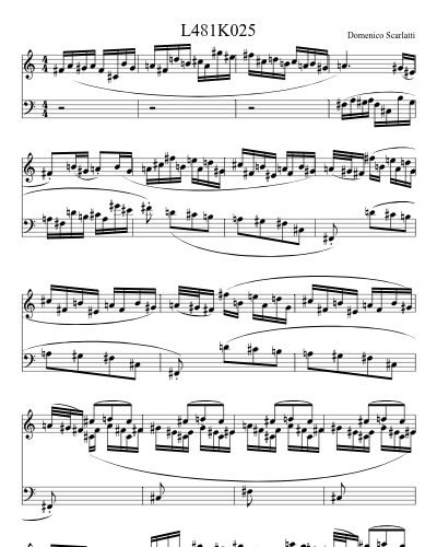 L481K025 sheet music preview