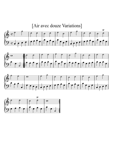 [Air avec douze Variations]