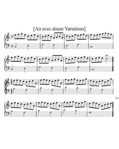 [Air avec douze Variations]