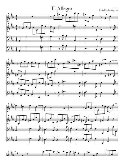 II. Allegro preview