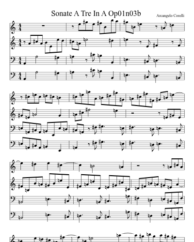 Sonate A Tre In A Op01n03b