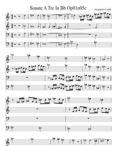 Sonate A Tre In Bb Op01n05c preview