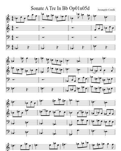 Sonate A Tre In Bb Op01n05d preview
