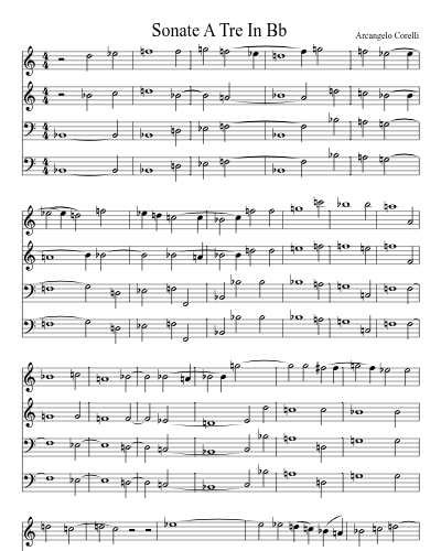 Sonate A Tre In Bb preview