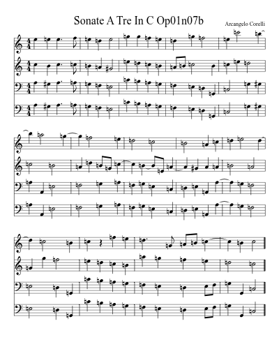 Sonate A Tre In C Op01n07b preview