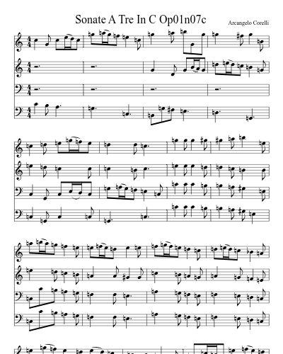 Sonate A Tre In C Op01n07c preview