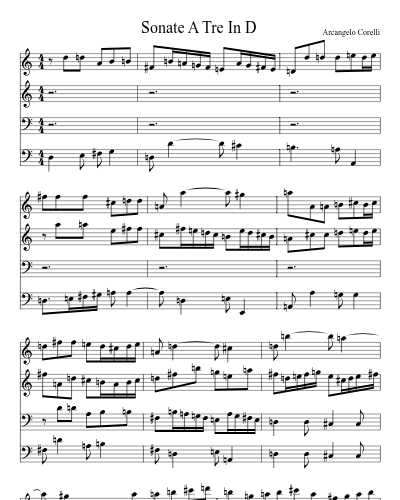 Sonate A Tre In D preview