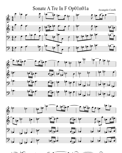 Sonate A Tre In F Op01n01a preview