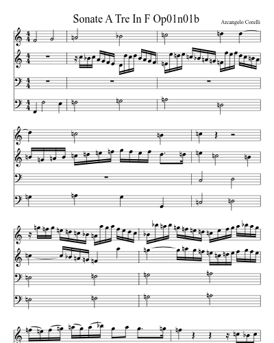 Sonate A Tre In F Op01n01b preview