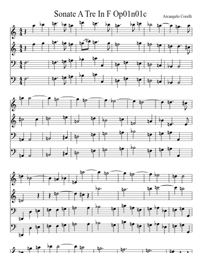 Sonate A Tre In F Op01n01c preview