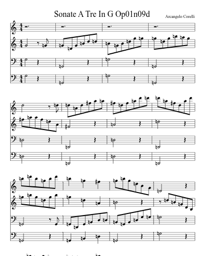 Sonate A Tre In G Op01n09d preview