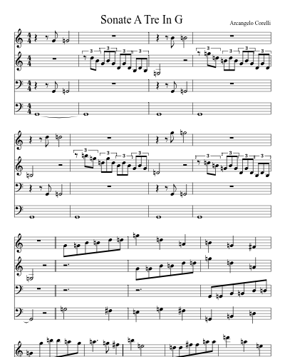 Sonate A Tre In G preview
