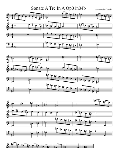 Sonate A Tre In A Op01n04b