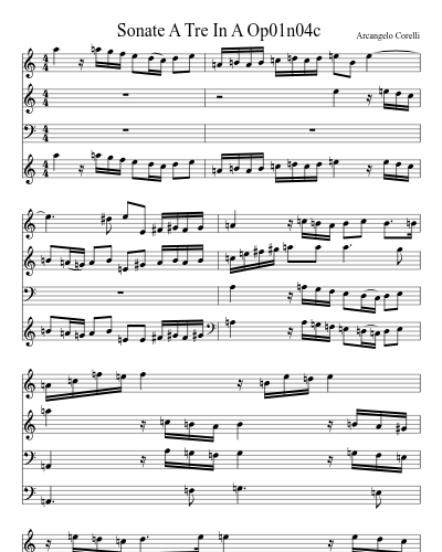 Sonate A Tre In A Op01n04c