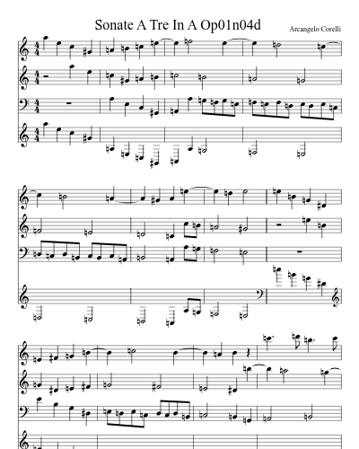 Sonate A Tre In A Op01n04d