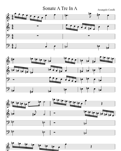 Sonate A Tre In A