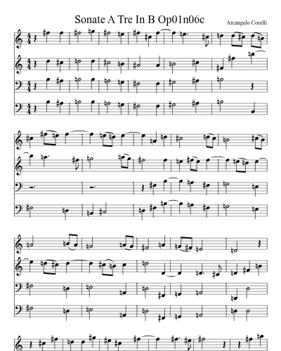 Sonate A Tre In B Op01n06c preview