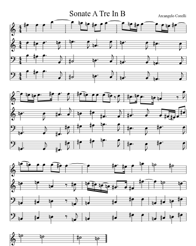 Sonate A Tre In B preview