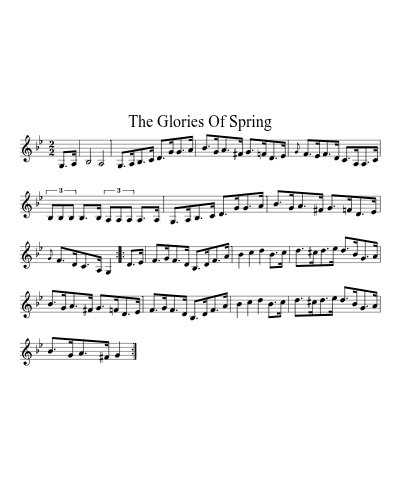 The Glories Of Spring sheet music preview
