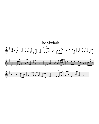 The Skylark (Version 3) sheet music preview
