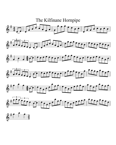 The Kilfinane Hornpipe sheet music preview