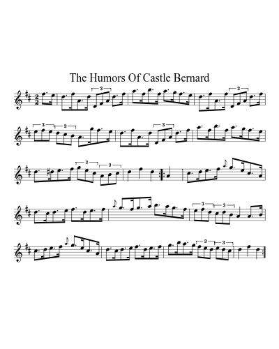 The Humors Of Castle Bernard
