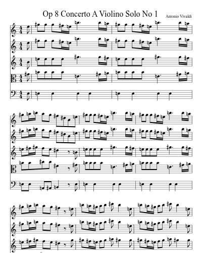 Op 8 Concerto A Violino Solo No 1 preview