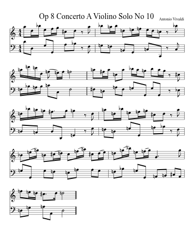 Op 8 Concerto A Violino Solo No 10 preview
