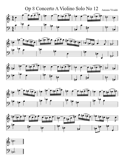 Op 8 Concerto A Violino Solo No 12 preview