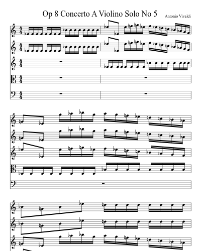 Op 8 Concerto A Violino Solo No 5