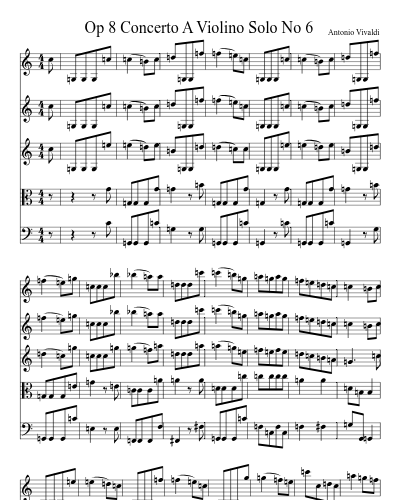 Op 8 Concerto A Violino Solo No 6