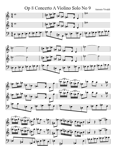 Op 8 Concerto A Violino Solo No 9 preview