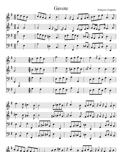 Gavote preview