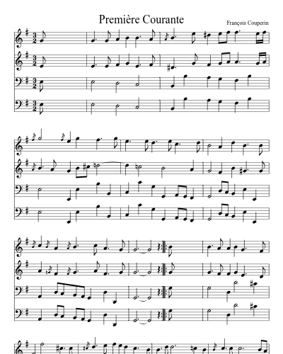 Première Courante preview