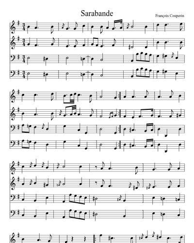 Sarabande preview