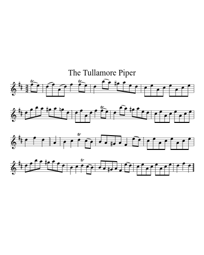 The Tullamore piper (Version 2) sheet music preview