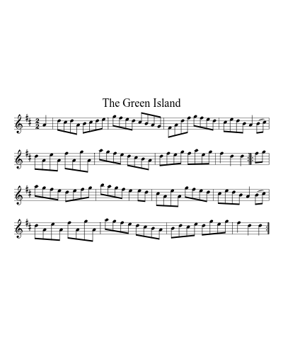 The Green Island sheet music preview