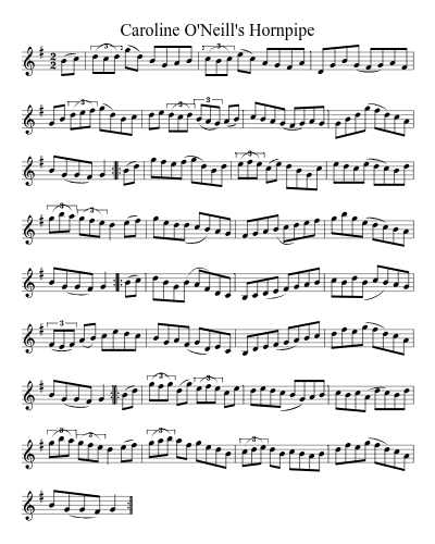 Caroline O'Neill's Hornpipe (Version 2)