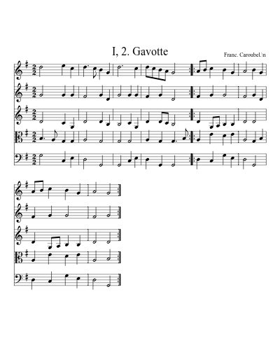 I, 2. Gavotte