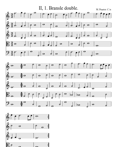 II, 1. Bransle double.